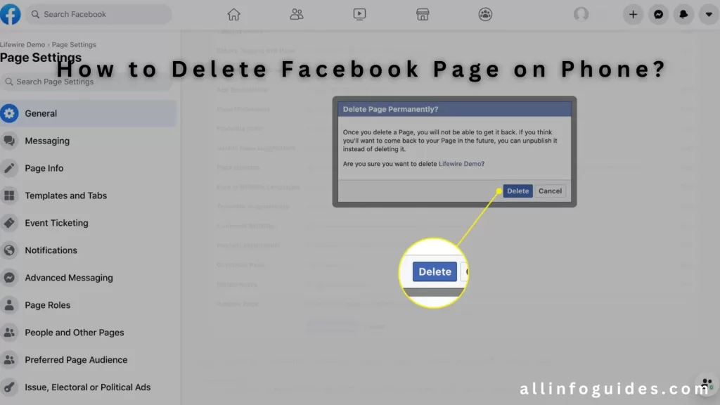 How to Delete Facebook Page?