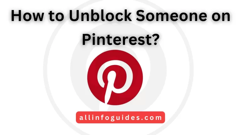 How to Unblock Someone on Pinterest?