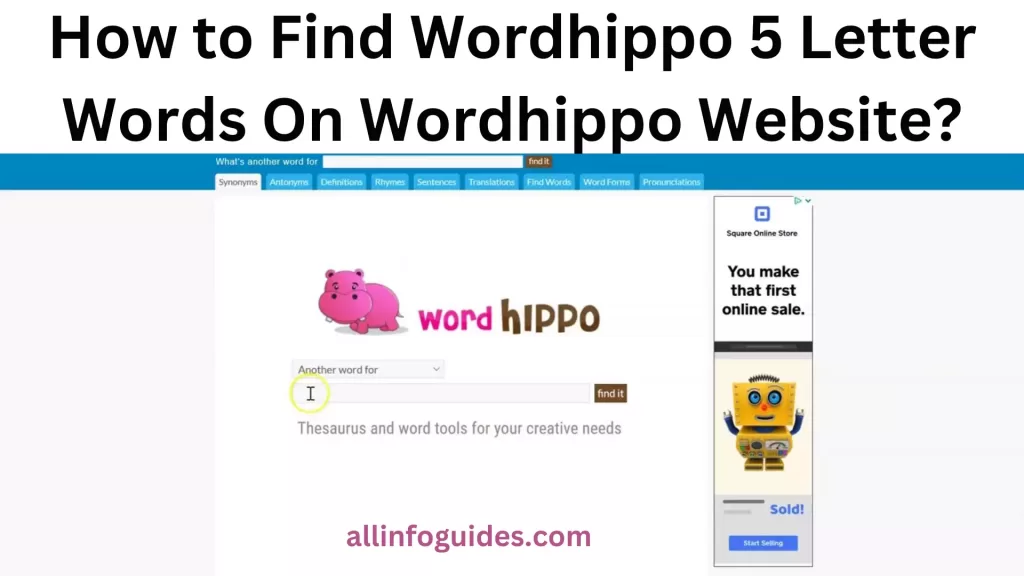 How to Find Wordhippo 5 Letter Words On Wordhippo Website?